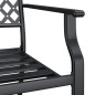 vidaXL Juego de comedor de jardín 5 piezas acero gris antracita