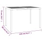 vidaXL Juego de comedor de jardín 5 piezas acero gris antracita
