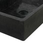 vidaXL Mueble tocador madera teca maciza con lavabos de mármol negro vidaXL Mueble tocador madera teca maciza con lavabos de mármol negro