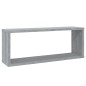 vidaXL Estantes cúbicos de pared 2 uds madera gris Sonoma 60x15x23 cm vidaXL Estantes cúbicos de pared 2 uds madera gris Sonoma 60x15x23 cm