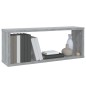 vidaXL Estantes cúbicos de pared 2 uds madera gris Sonoma 60x15x23 cm vidaXL Estantes cúbicos de pared 2 uds madera gris Sonoma 60x15x23 cm