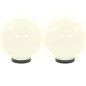 vidaXL Juego de lámparas de bola LED 2 piezas esféricas 20 cm PMMA vidaXL Juego de lámparas de bola LED 2 piezas esféricas 20 cm PMMA