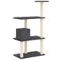vidaXL Rascador para gatos con postes de sisal gris oscuro 119 cm vidaXL Rascador para gatos con postes de sisal gris oscuro 119 cm