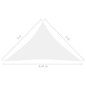 vidaXL Toldo de vela triangular tela Oxford blanco 3x3x4,24 m vidaXL Toldo de vela triangular tela Oxford blanco 3x3x4,24 m