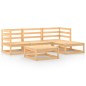 vidaXL Juego de muebles de jardín 5 piezas madera maciza de pino vidaXL Juego de muebles de jardín 5 piezas madera maciza de pino