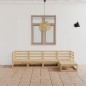 vidaXL Juego de muebles de jardín 5 piezas madera maciza de pino vidaXL Juego de muebles de jardín 5 piezas madera maciza de pino