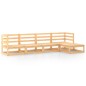 vidaXL Juego de muebles de jardín 5 piezas madera maciza de pino vidaXL Juego de muebles de jardín 5 piezas madera maciza de pino