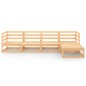 vidaXL Juego de muebles de jardín 5 piezas madera maciza de pino vidaXL Juego de muebles de jardín 5 piezas madera maciza de pino