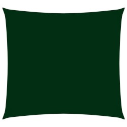 vidaXL Toldo de vela rectangular tela Oxford verde oscuro 2x2,5 m