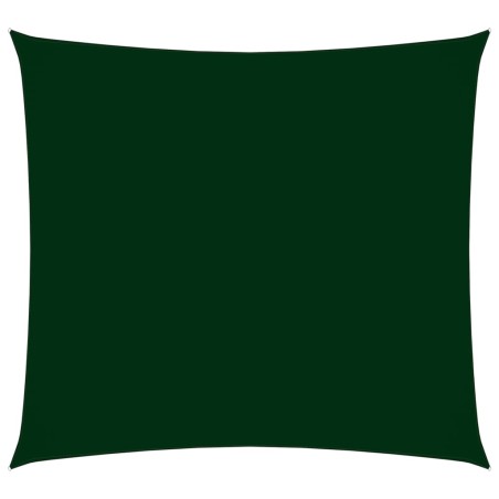 vidaXL Toldo de vela rectangular tela Oxford verde oscuro 2x2,5 m