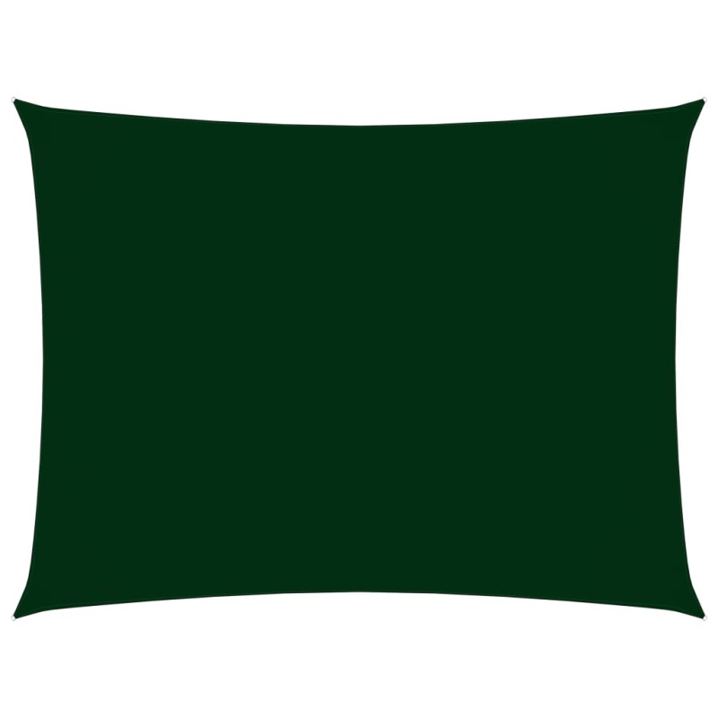 vidaXL Toldo de vela rectangular tela Oxford verde oscuro 6x7 m vidaXL Toldo de vela rectangular tela Oxford verde oscuro 6x7 m