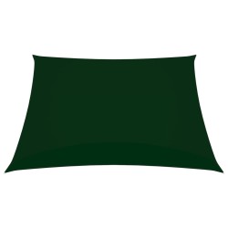 vidaXL Toldo de vela rectangular tela Oxford verde oscuro 2x2,5 m