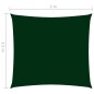 vidaXL Toldo de vela rectangular tela Oxford verde oscuro 2x2,5 m vidaXL Toldo de vela rectangular tela Oxford verde oscuro 2x2,5 m