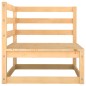 vidaXL Juego de muebles de jardín 8 piezas madera maciza de pino