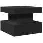 vidaXL Mesa de centro con luces LED negro 50x50x40 cm vidaXL Mesa de centro con luces LED negro 50x50x40 cm