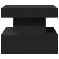 vidaXL Mesa de centro con luces LED negro 50x50x40 cm vidaXL Mesa de centro con luces LED negro 50x50x40 cm