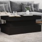 vidaXL Mesa de centro con luces LED negro 90x50x40 cm vidaXL Mesa de centro con luces LED negro 90x50x40 cm
