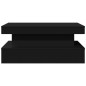 vidaXL Mesa de centro con luces LED negro 90x50x40 cm vidaXL Mesa de centro con luces LED negro 90x50x40 cm
