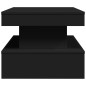 vidaXL Mesa de centro con luces LED negro 90x50x40 cm vidaXL Mesa de centro con luces LED negro 90x50x40 cm