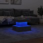 vidaXL Mesa de centro con luces LED gris hormigón 50x50x40 cm vidaXL Mesa de centro con luces LED gris hormigón 50x50x40 cm