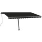 vidaXL Toldo de pie automático gris antracita 400x300 cm vidaXL Toldo de pie automático gris antracita 400x300 cm