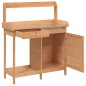 vidaXL Mesa para macetas con armario madera de abeto 110,5x45x124,5 cm vidaXL Mesa para macetas con armario madera de abeto 110,5x45x124,5 cm