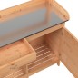 vidaXL Mesa para macetas con armario madera de abeto 110,5x45x124,5 cm vidaXL Mesa para macetas con armario madera de abeto 110,5x45x124,5 cm