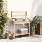 vidaXL Mesa para macetas con fregadero madera abeto 147,5x44x139,5 cm vidaXL Mesa para macetas con fregadero madera abeto 147,5x44x139,5 cm