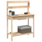 vidaXL Mesa para macetas con fregadero madera abeto 147,5x44x139,5 cm vidaXL Mesa para macetas con fregadero madera abeto 147,5x44x139,5 cm