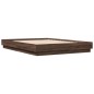 vidaXL Estructura de cama madera de ingeniería marrón roble 120x200 cm vidaXL Estructura de cama madera de ingeniería marrón roble 120x200 cm