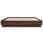 vidaXL Estructura de cama madera de ingeniería marrón roble 120x200 cm vidaXL Estructura de cama madera de ingeniería marrón roble 120x200 cm