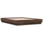 vidaXL Estructura de cama madera de ingeniería marrón roble 140x190 cm vidaXL Estructura de cama madera de ingeniería marrón roble 140x190 cm
