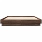 vidaXL Estructura de cama madera de ingeniería marrón roble 140x190 cm vidaXL Estructura de cama madera de ingeniería marrón roble 140x190 cm