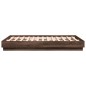 vidaXL Estructura de cama madera de ingeniería marrón roble 140x190 cm vidaXL Estructura de cama madera de ingeniería marrón roble 140x190 cm