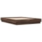 vidaXL Estructura de cama madera de ingeniería marrón roble 140x190 cm vidaXL Estructura de cama madera de ingeniería marrón roble 140x190 cm