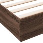 vidaXL Estructura de cama madera de ingeniería marrón roble 140x190 cm vidaXL Estructura de cama madera de ingeniería marrón roble 140x190 cm