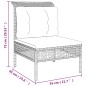vidaXL Set de muebles de jardín 7 pzas y cojines ratán sintético gris vidaXL Set de muebles de jardín 7 pzas y cojines ratán sintético gris