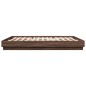 vidaXL Estructura de cama madera de ingeniería marrón roble 200x200 cm