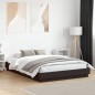 vidaXL Estructura de cama madera de ingeniería negra 140x200 cm