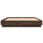 vidaXL Estructura de cama madera de ingeniería marrón roble 140x200 cm vidaXL Estructura de cama madera de ingeniería marrón roble 140x200 cm