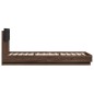 vidaXL Cama con cabecero madera de ingeniería marrón roble 90x200 cm vidaXL Cama con cabecero madera de ingeniería marrón roble 90x200 cm