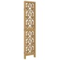 vidaXL Biombo separador de 3 paneles madera maciza paulownia marrón vidaXL Biombo separador de 3 paneles madera maciza paulownia marrón