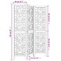 vidaXL Biombo separador de 3 paneles madera maciza paulownia marrón vidaXL Biombo separador de 3 paneles madera maciza paulownia marrón