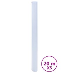 vidaXL Láminas de ventana esmerilada 5 uds PVC gris transparente