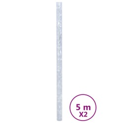vidaXL Láminas de ventana esmerilada 2 uds PVC patrón de flores