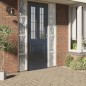 vidaXL Láminas de ventana esmerilada 4 uds PVC patrón de flores vidaXL Láminas de ventana esmerilada 4 uds PVC patrón de flores