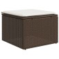 vidaXL Set de sofás de jardín 9 pzas y cojines ratán sintético marrón vidaXL Set de sofás de jardín 9 pzas y cojines ratán sintético marrón