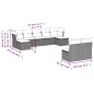 vidaXL Set de sofás de jardín 9 pzas y cojines ratán sintético marrón vidaXL Set de sofás de jardín 9 pzas y cojines ratán sintético marrón
