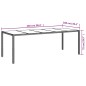 vidaXL Set de comedor jardín 11 pzas con cojines ratán sintético negro