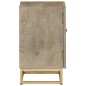 vidaXL Mesita de noche madera maciza de mango y hierro 40x30x50 cm vidaXL Mesita de noche madera maciza de mango y hierro 40x30x50 cm